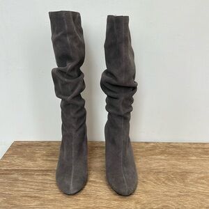 Sole Society Ruched Suede Boots